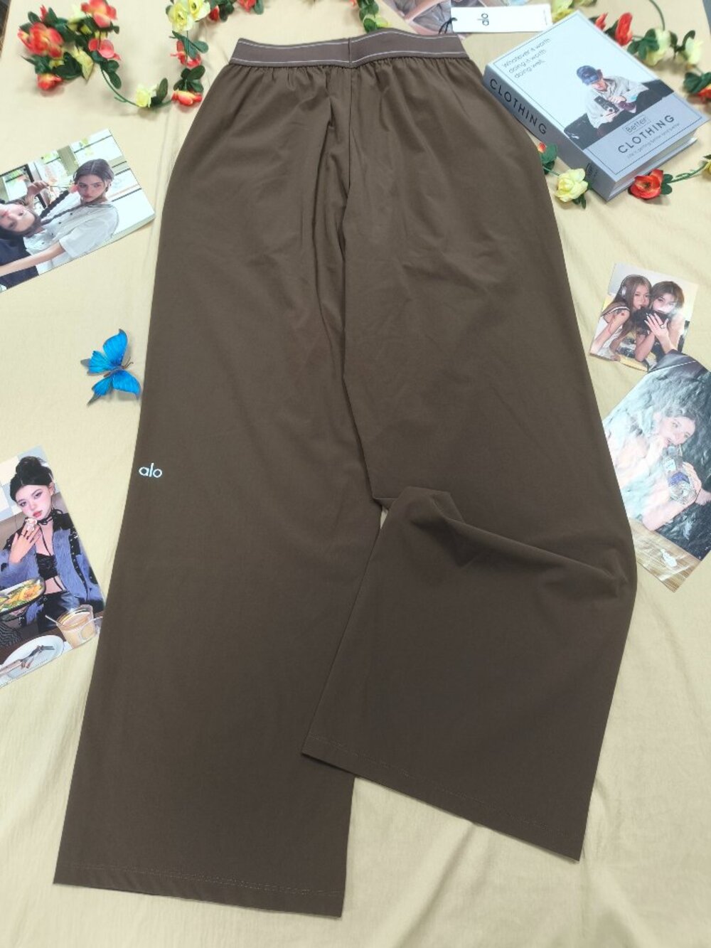 Alo Yoga NWT Espresso Suit Up Trouser🥰Casual or Dressy🍥Stylish Classy(Regular) - Picture 3 of 7